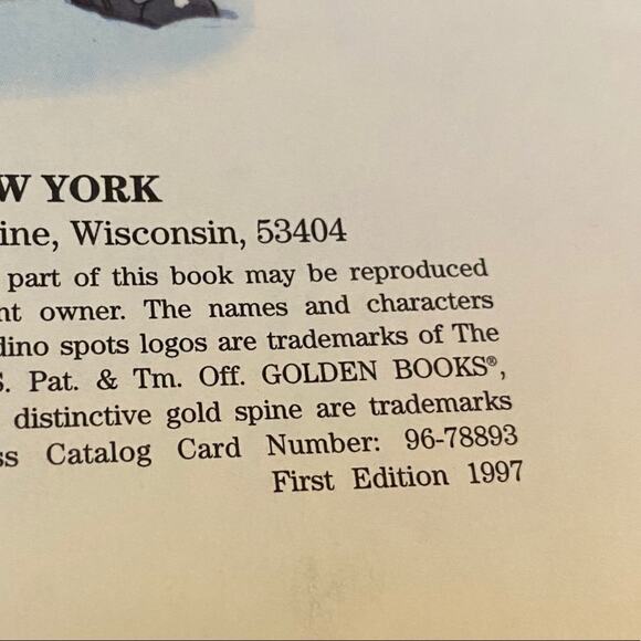 A Little Golden Book Barney The Best Christmas Eve! First Edition 1997 Book - Picture 3 of 4